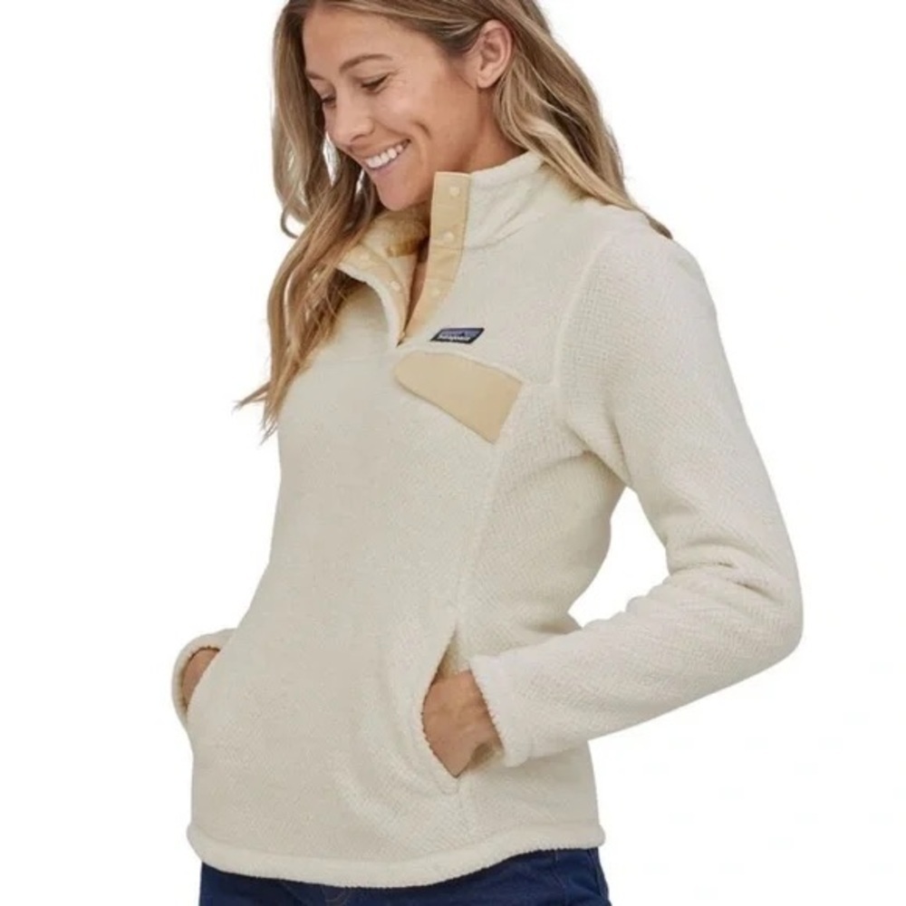 Patagonia Snap Tee Cream Fleece Pullover